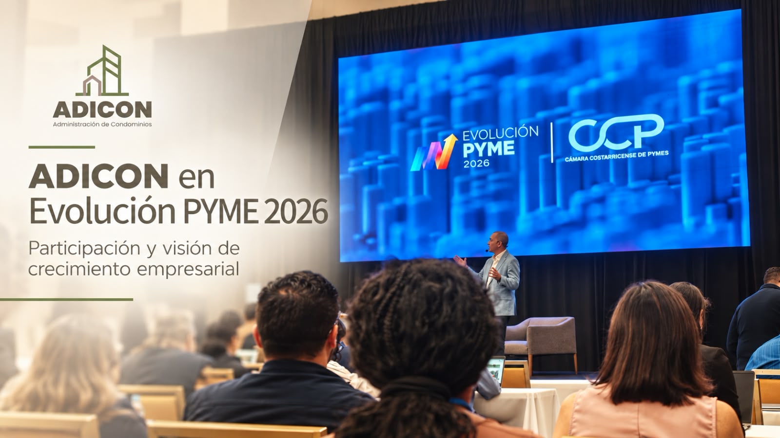 panelista exponiendo en Evolución PYME